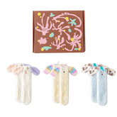 Gift Box Set Women Kids Crew Socks Cute 3D Ears Series Funny Animal Socks